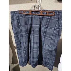 O'Neill Blue Plaid Shorts Men's Size 34 Casual Inseam 10.5"
